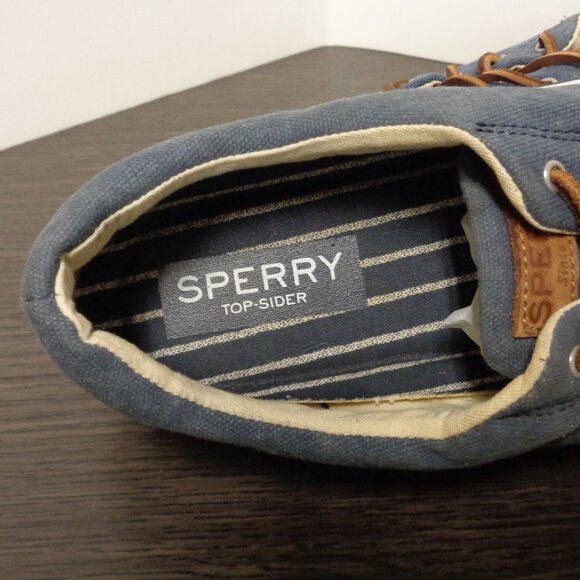Brand New Sperry Mens Striper II STS16797 Blue Lace Up Sneakers. Size 10. F53 - Picture 7 of 8